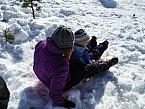 Sledding Santiam Pass